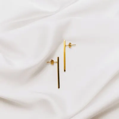 LINIA earrings Minimalist, handcrafted - Monom