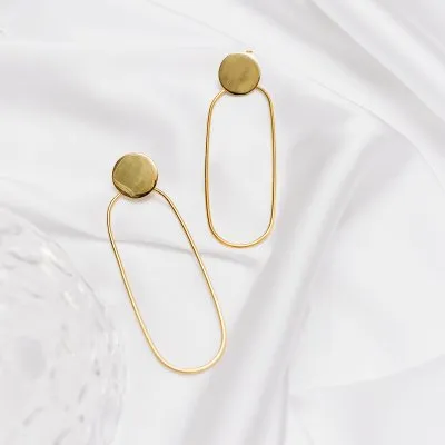 PLATTITUDE earrings Minimalist, handcrafted - Monom 2