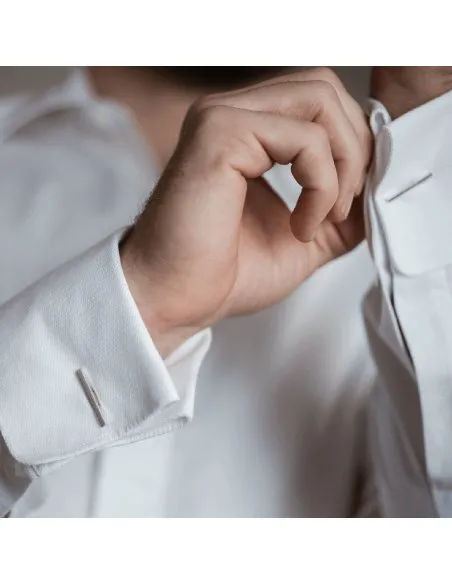 LINIA cufflinks Minimalist, handcrafted - Monom