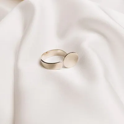 PLATTITUDE OPEN CIRCLE ring Minimalist, handcrafted - Monom 2