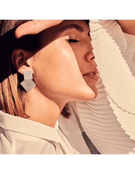 PLATTITUDE earrings Minimalist, handcrafted - Monom