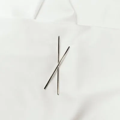 ALPHABET X brooch Minimalist, handcrafted - Monom