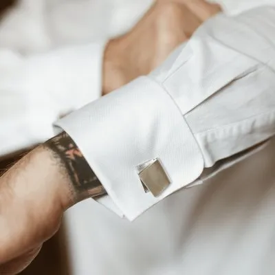 IMPERFECT FOLDED cufflinks Minimalist, handcrafted - Monom 2