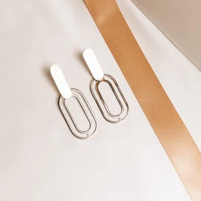 The Troia Earrings  Minimalist, handcrafted - Monom 2