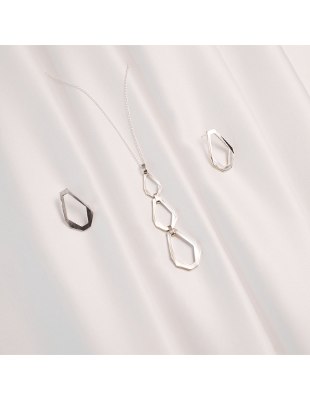 TECTONICA TRIO Minimal Necklace, handcrafted. - Monom