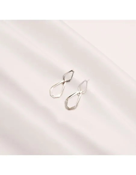 TECTONICA DUO Minimal Earrings, handcrafted. - Monom
