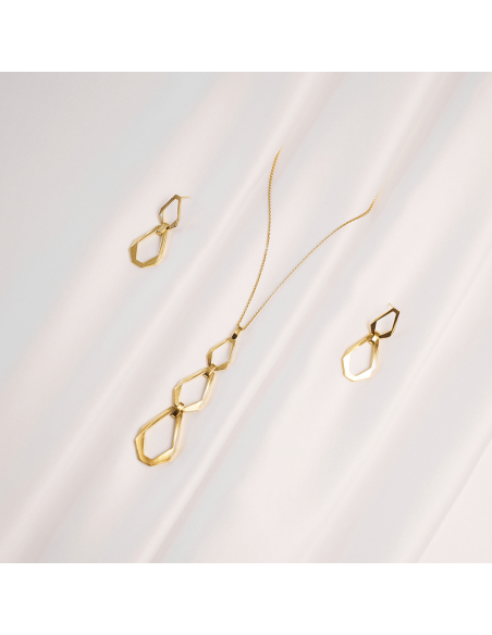 TECTONICA DUO Minimal Earrings, handcrafted. - Monom