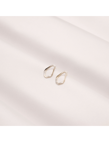 TECTONICA UNO Minimal Earrings, handcrafted. - Monom