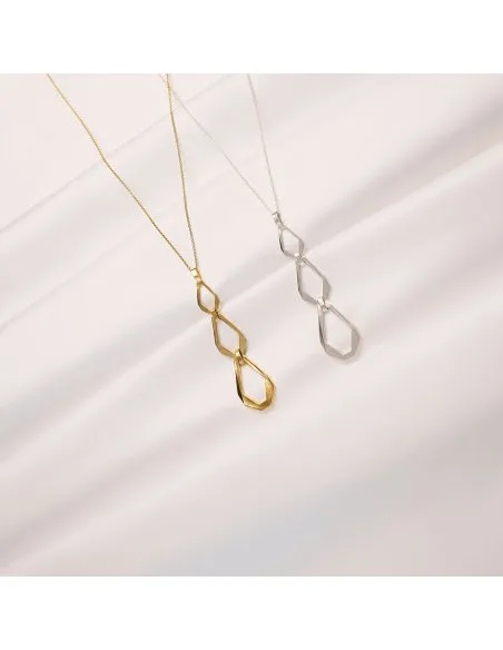 TECTONICA TRIO Minimal Necklace, handcrafted. - Monom