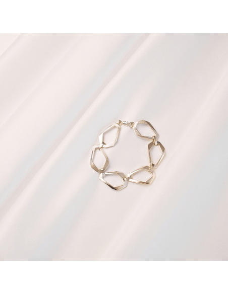 Bratara TECTONICA Minimal, realizata manual. - Monom