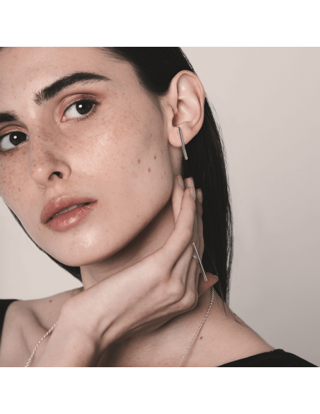 LINIA earrings Minimalist, handcrafted - Monom