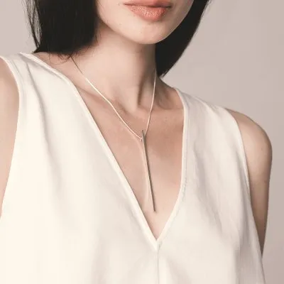 LINIA small Minimal Necklace, Handmade by Monom