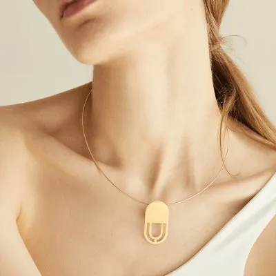 The Luna necklace Minimalist, handcrafted - Monom