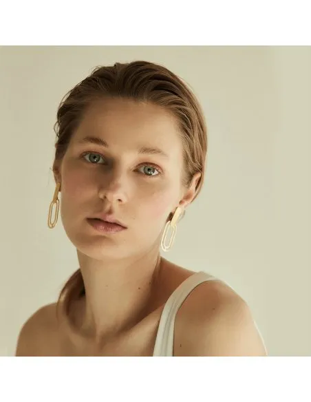 The Troia Earrings  Minimalist, handcrafted - Monom