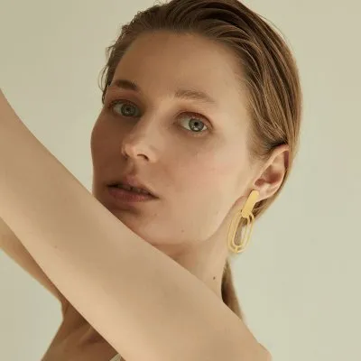 The Troia Earrings  Minimalist, handcrafted - Monom
