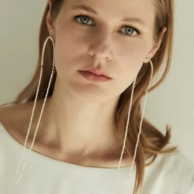 Labyrinth Cala Minimal Earrings, Handmade by Monom 2