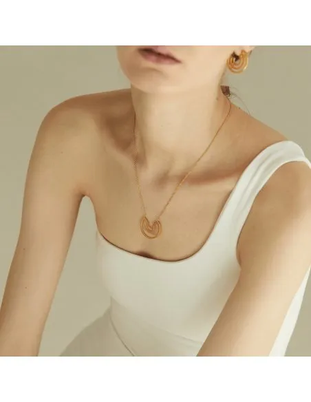Labyrinth Introspect Minimal Necklace, Handmade by Monom