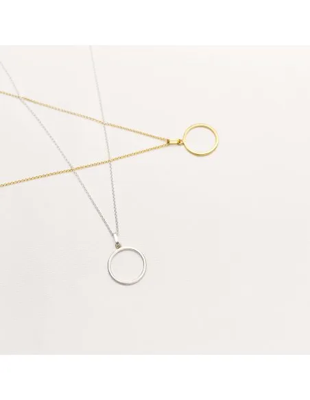 PLATTITUDE EMPTY Minimal Necklace, Handmade by Monom