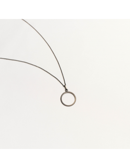 PLATTITUDE EMPTY Minimal Necklace, Handmade by Monom