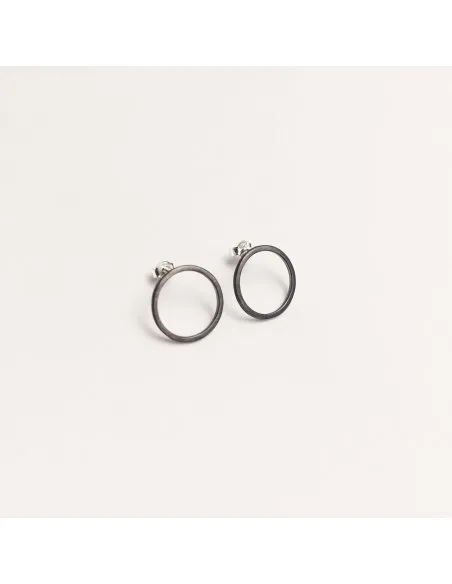 Cercei PLATTITUDE EMPTY CIRCLES Minimal, realizati manual. - Monom