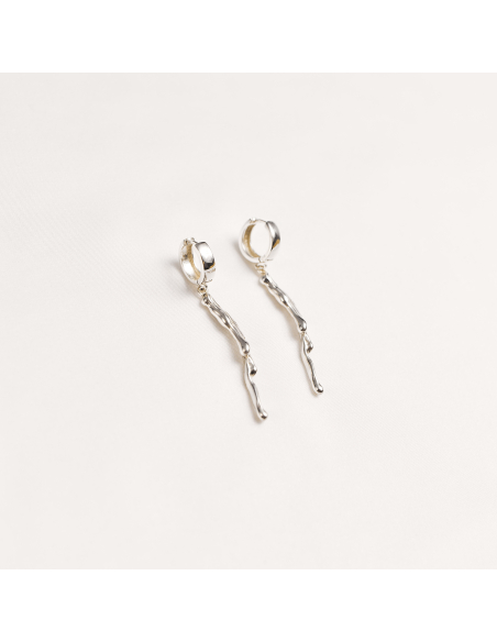 AVA CREOLE Minimal Earrings, Handmade by Monom