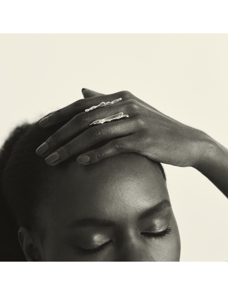 Inel AVA DUO Minimal, realizat manual. - Monom