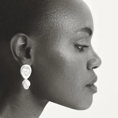 Sia Lush Minimal Earrings, handcrafted. - Monom 2