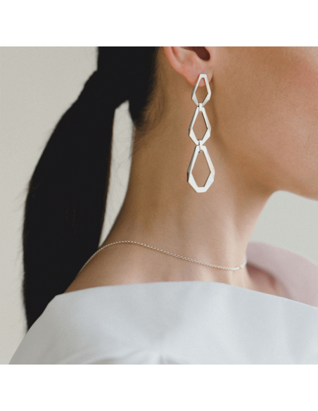 TECTONICA TRIO Ohrringe, handgefertigt. - Monom