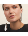 Asymmetric Etala Earrings, minimal, handcrafted - Monom