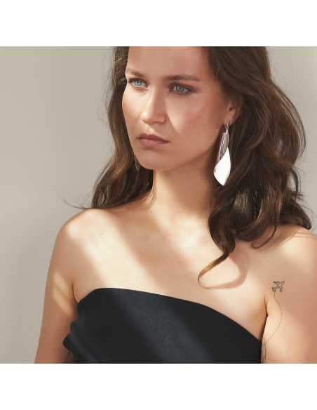 Cercei Etala Petal, minimal, realizati manual - Monom