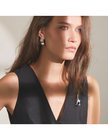 Cercei Etala Petal, minimal, realizati manual - Monom