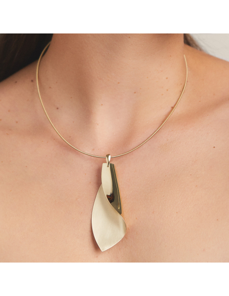 Etala Petal Necklace, minimal, handcrafted - Monom