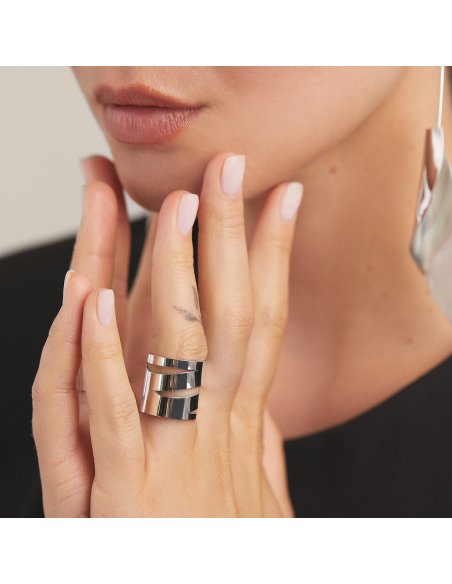 Inel Etala Lira Minimal, realizat manual - Monom