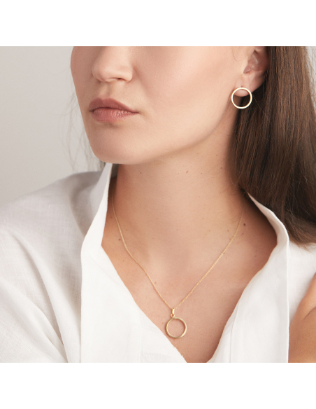 Cercei PLATTITUDE EMPTY CIRCLES Minimal, realizati manual. - Monom