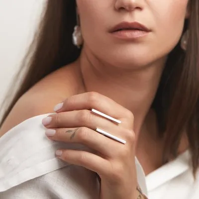 Linia Duo Minimal Ring, handcrafted. - Monom