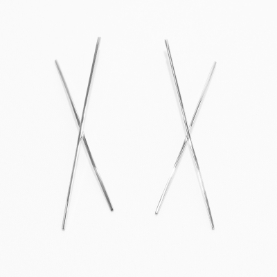 ALPHABET X Oversized Earrings 2