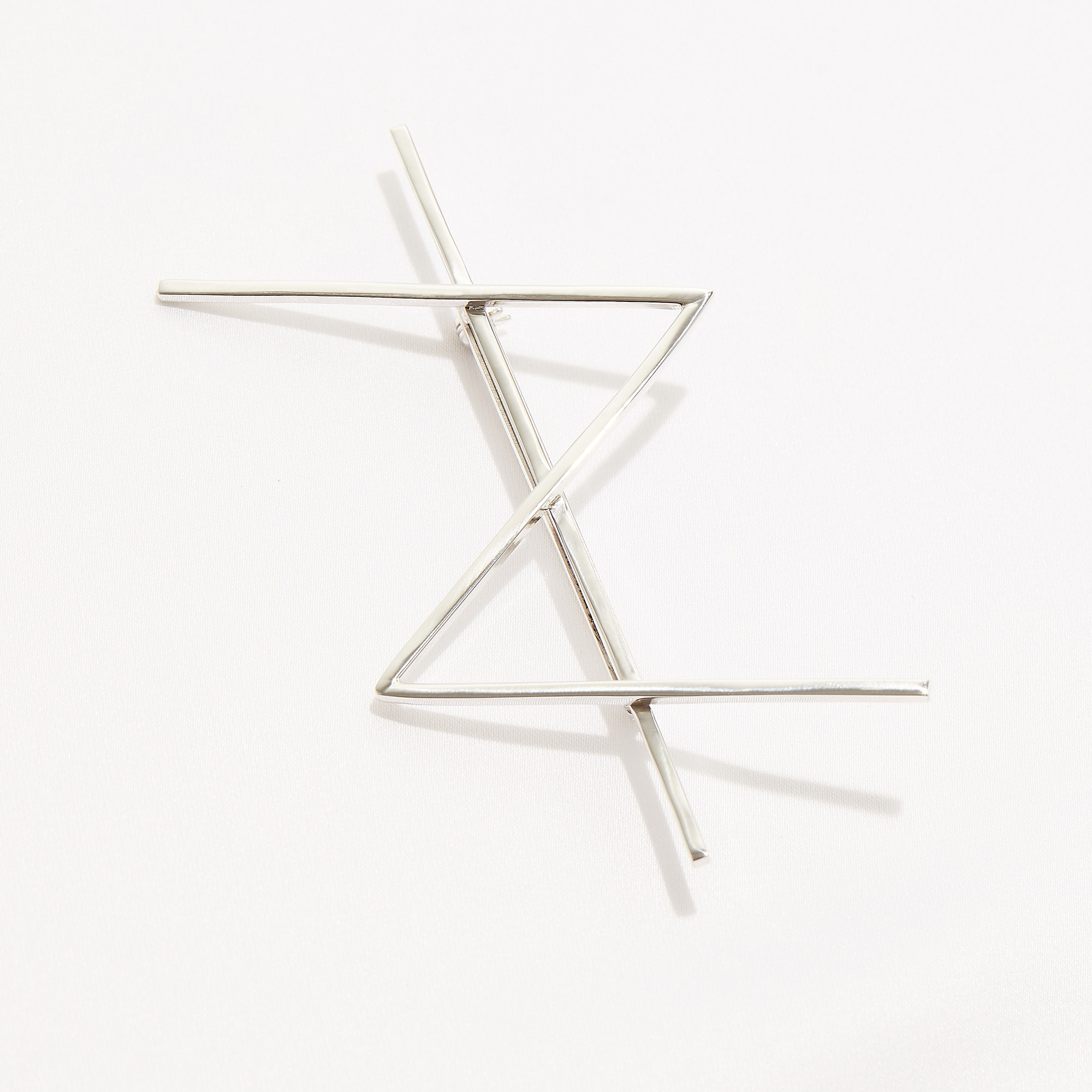 ALPHABET STRENGTH brooch Minimalist, handcrafted - Monom