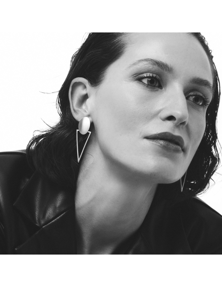 RHEA earrings Minimalist, handcrafted - Monom