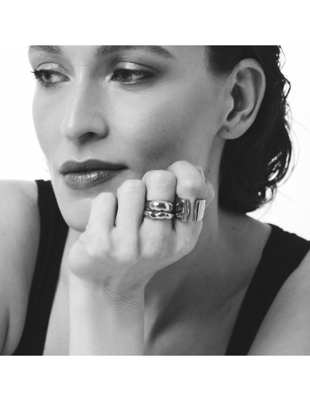 Inel FORMA, Minimal, realizate manual. - Monom