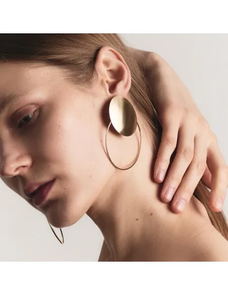 Bendis Double Circle Earrings