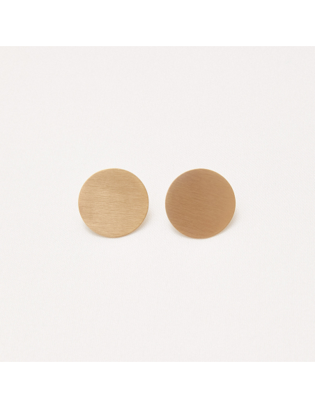 PLATTITUDE earrings Minimalist, handcrafted - Monom