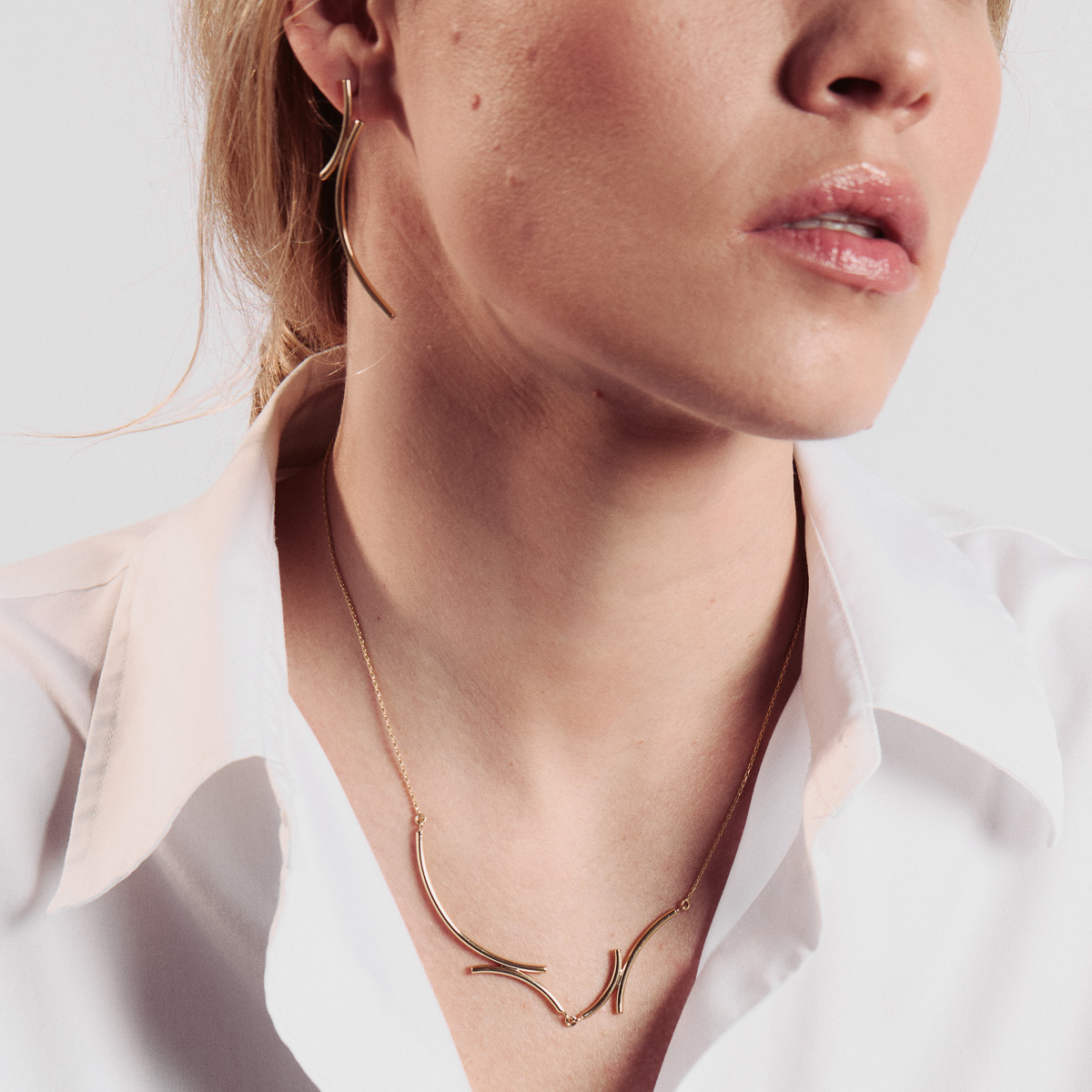 FORMA necklace Minimalist, handcrafted - Monom 2