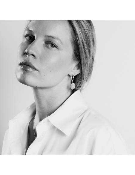 Caliope Lush Minimal Earrings, Handmade by Monom