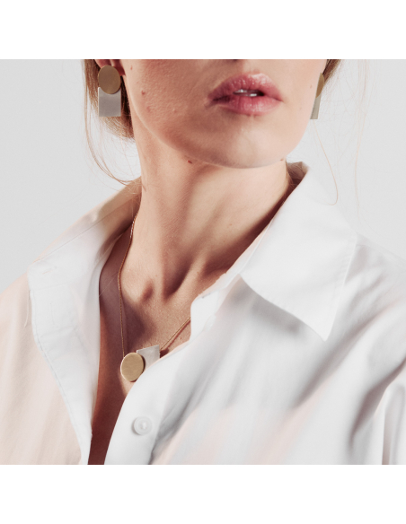 PLATTITUDE earrings Minimalist, handcrafted - Monom