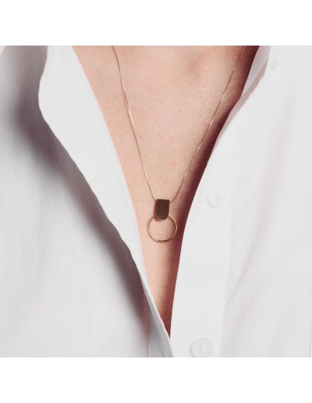 Colier PLATTITUDE combo small Minimal, realizat manual. - Monom