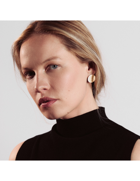 PLATTITUDE earrings Minimalist, handcrafted - Monom