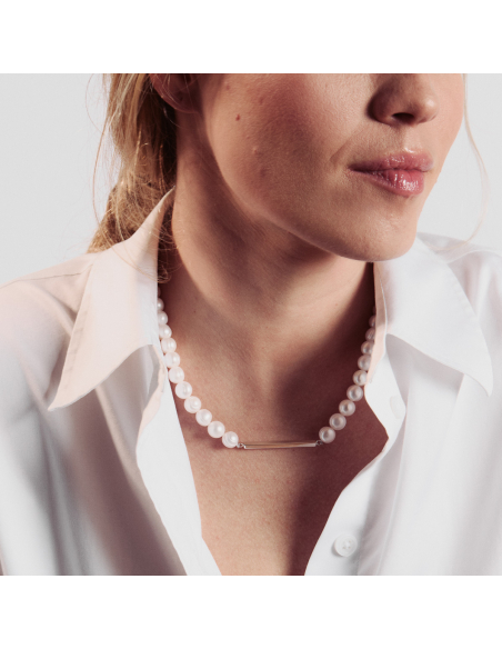 Colier LINIA small Minimal, realizat manual. - Monom