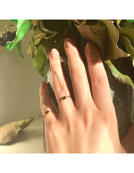 Inel MINIM oval Minimal, realizat manual. - Monom